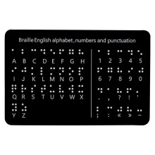 Portable Braille Teaching Board With Raised Dots Numbers &