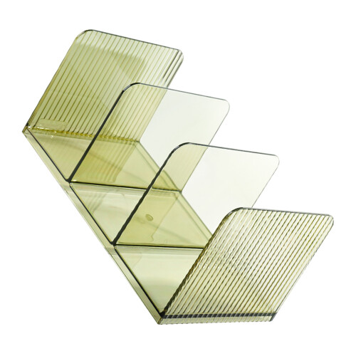 Bookend for Shelf 3 Section Acrylic Book End Book-Green