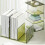 Bookend for Shelf 3 Section Acrylic Book End Book-Green 7
