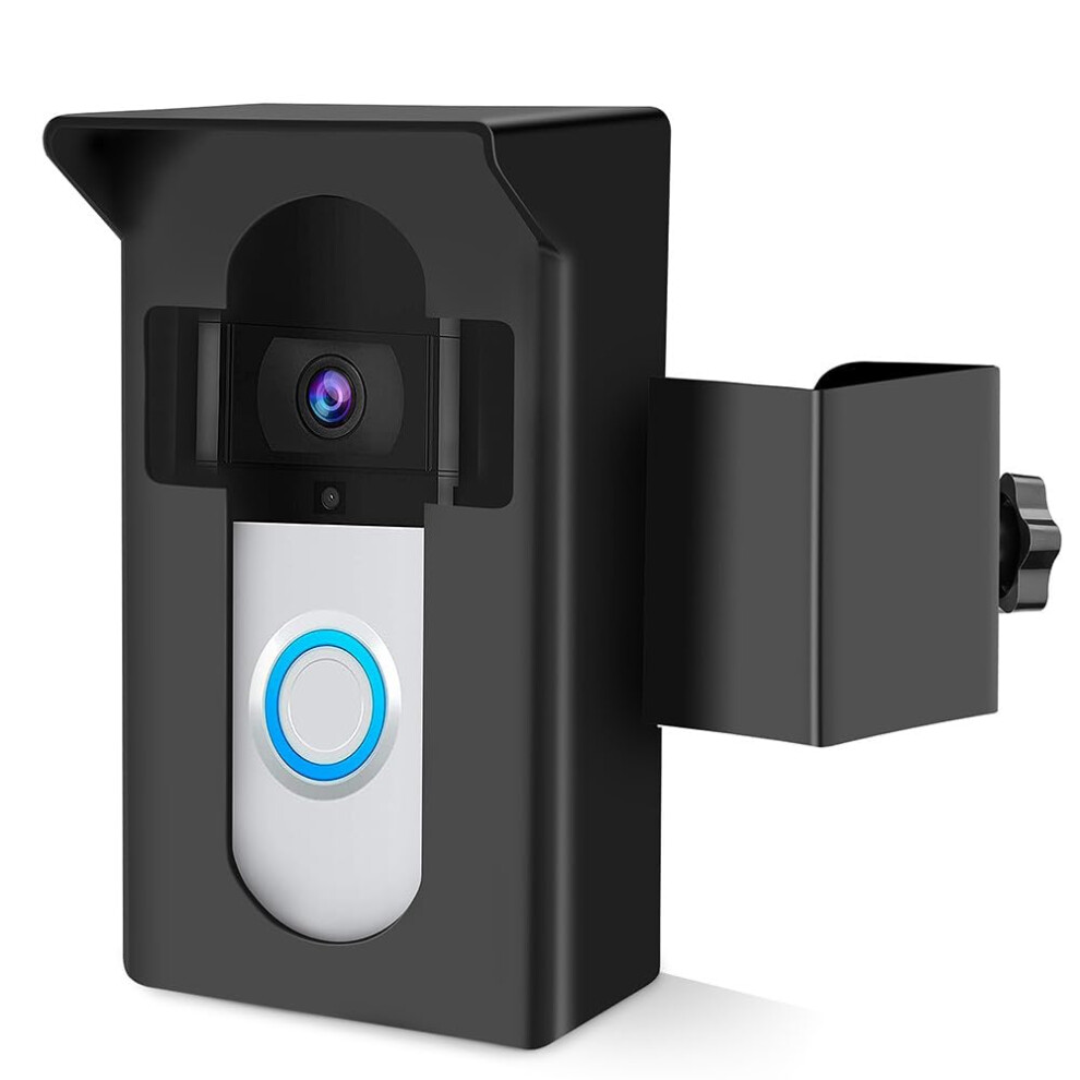 Video Doorbell Mount With Antitheft Lock, Weatherproof Nodrill Bracket For Multiple Models Black 9001264056858