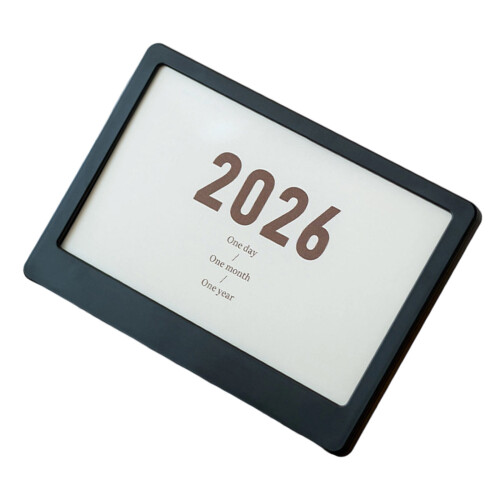 Desktop-Kalenderrahmen mit doppeltem Verwendungszweck,-Schwarz