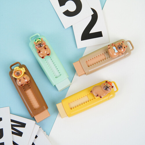 4Pcs Slide Action Eraser Retractable Rubber Erasers Refillable 1