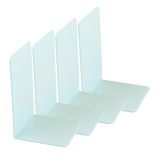 4 Pcs Multifunctional Book End Acrylic Book Stoppers-Green
