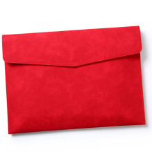 Leather File Folder Letter Size Leather Document Case for-Red