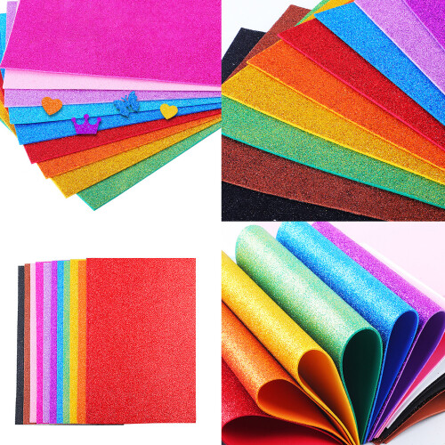 Papier éponge scintillant, mousse adhésive-Apportez de la colle 1