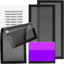 Vloerventilatieroosters, 5,5 x 12 inch magnetische ventilatieroosters, ventilatieroosters met gaas en roosters voor thuis, vloer en HVAC A