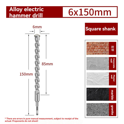 10PCS 6mm 150mm Eccentric Drill Bit Set for Glass Ceramic Tile Wall Concrete Drilling Tool Drill Bit Set Tools 1