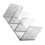 3 Section Acrylic Book End Book Magazine Stand 3-White 1