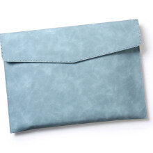 Classeur en cuir, format lettre, porte-documents en cuir-Bleu