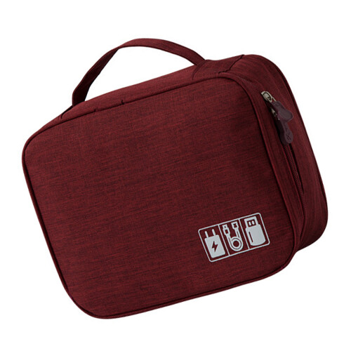 Neat Cable Management Foldable Waterproof Storage Bag-Claret