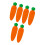 Playful Silicone Carrot Bookmarks Creative Desk Accessory 1