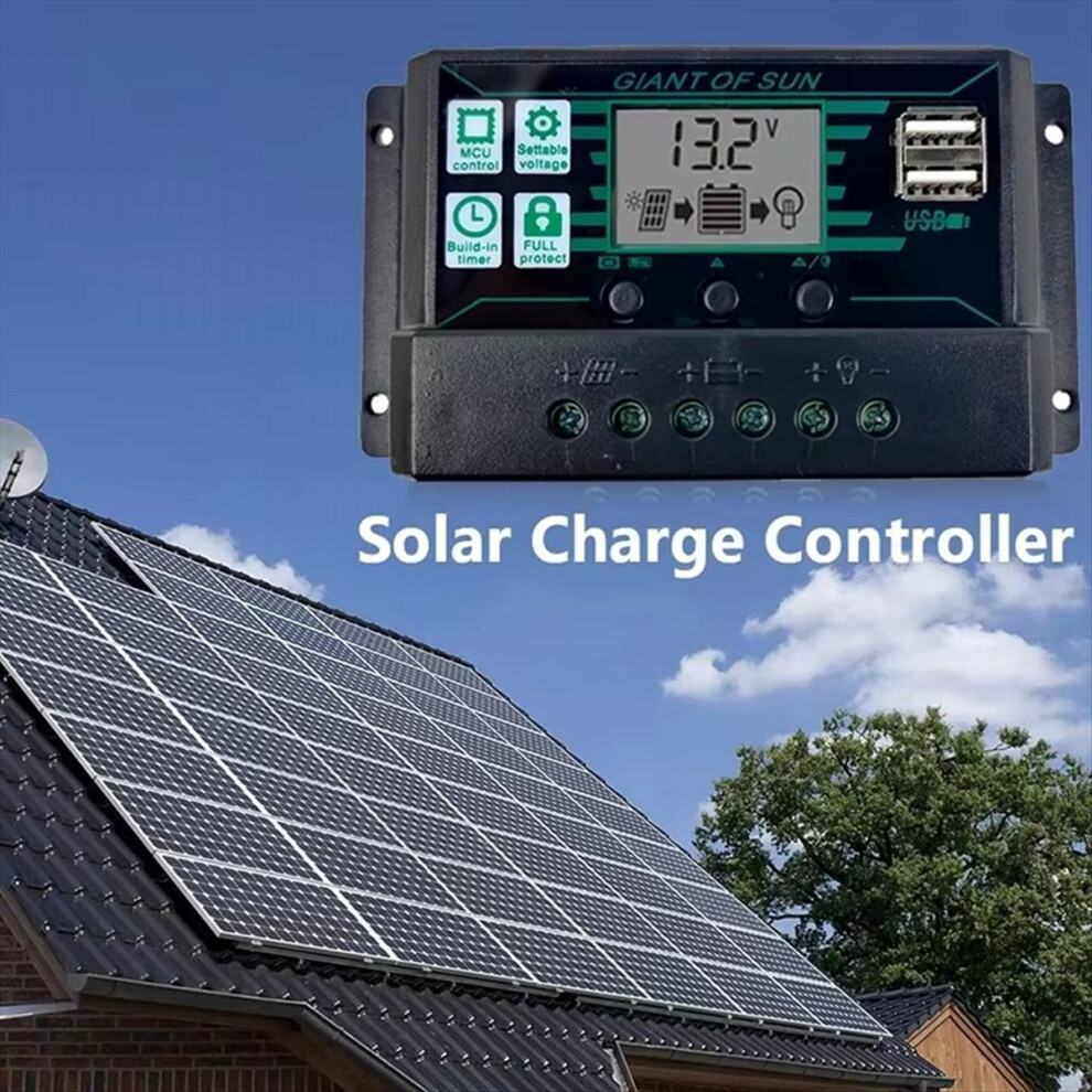 Solar Charge Controller 12V 24V Solar Panel PV Controller for Lifepo4 ...