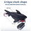 Unique Shark Design Key Storage Case AntiScratch Leather-Black 5