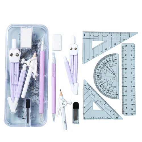 Ensemble d'outils de géométrie adapté aux enfants avec-Violet