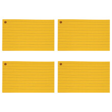 200Sheet Colored Note Card 3x5Inch Lined Notecards Study-Yellow