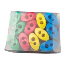 Taille-crayon manuel ergonomique,-Double trou ovale