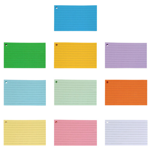 200Sheet Colored Note Card 3x5Inch Lined Notecards Study-Yellow 2