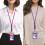 Corde de cou confortable de lanière de cou d'agrafe en-Violet 7