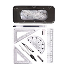 Precisions Geometry Compass Set For Students And-Black