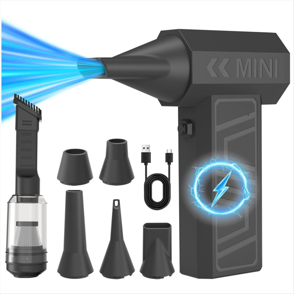 Fan 5 Outlet Nozzles Blowing Snow 130000Rpm Charging Car Fan Electric Air Duster Cleaning Blower Tool B 4852840299559
