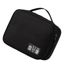 Sac de rangement pour cordon résistant à l'eau, pochettes-Noir