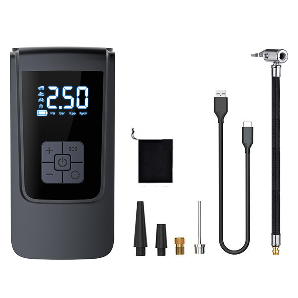 Portable Tire Inflator And Car Air Compressor With Rapid Inflation, Precise Digital Gauge For Car, Bike, Motorcycle 9001264057510