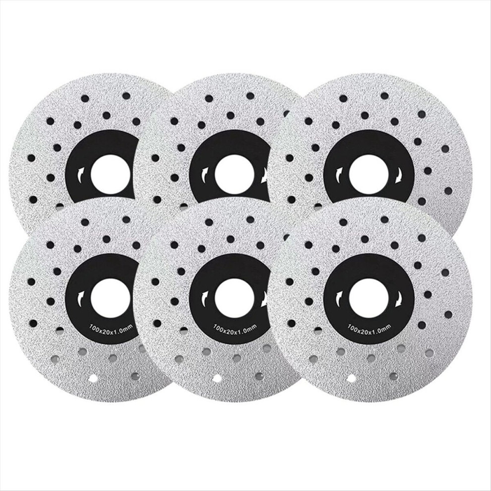 Diamond Chamfered Saw Blades For Cutting And Grinding Tile Marble, Reshline Rock Slab Flat Grinding Cutting Piece,6Pack 4852240133231
