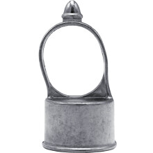Aluminum Chain Link Fence Loop Cap for 17/8 Inch Post and 15/8 Inch Rail, CorrosionResistant, 2 Pack