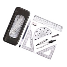 School Stationerys Essentials Geometry Set With Compass-Black
