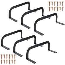 6 Pcs Metal Mattress Retainer Bar with Screws, HeavyDuty Stopper for Secure Bed Frame Support