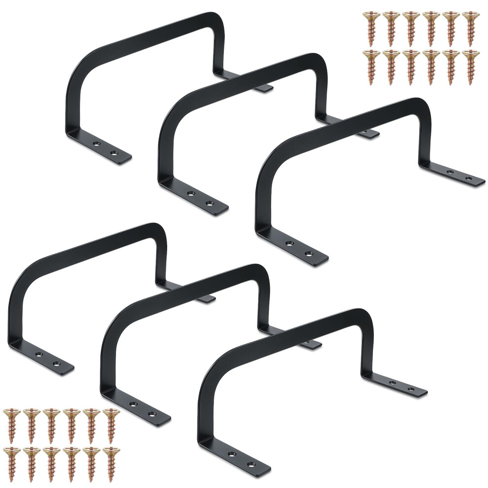 6 Pcs Metal Mattress Retainer Bar With Screws, Heavyduty Stopper For Secure Bed Frame Support 9426802887891