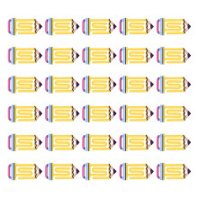 30Pcs Heat Transfer Acrylic Clips For Handmade-Point pencil