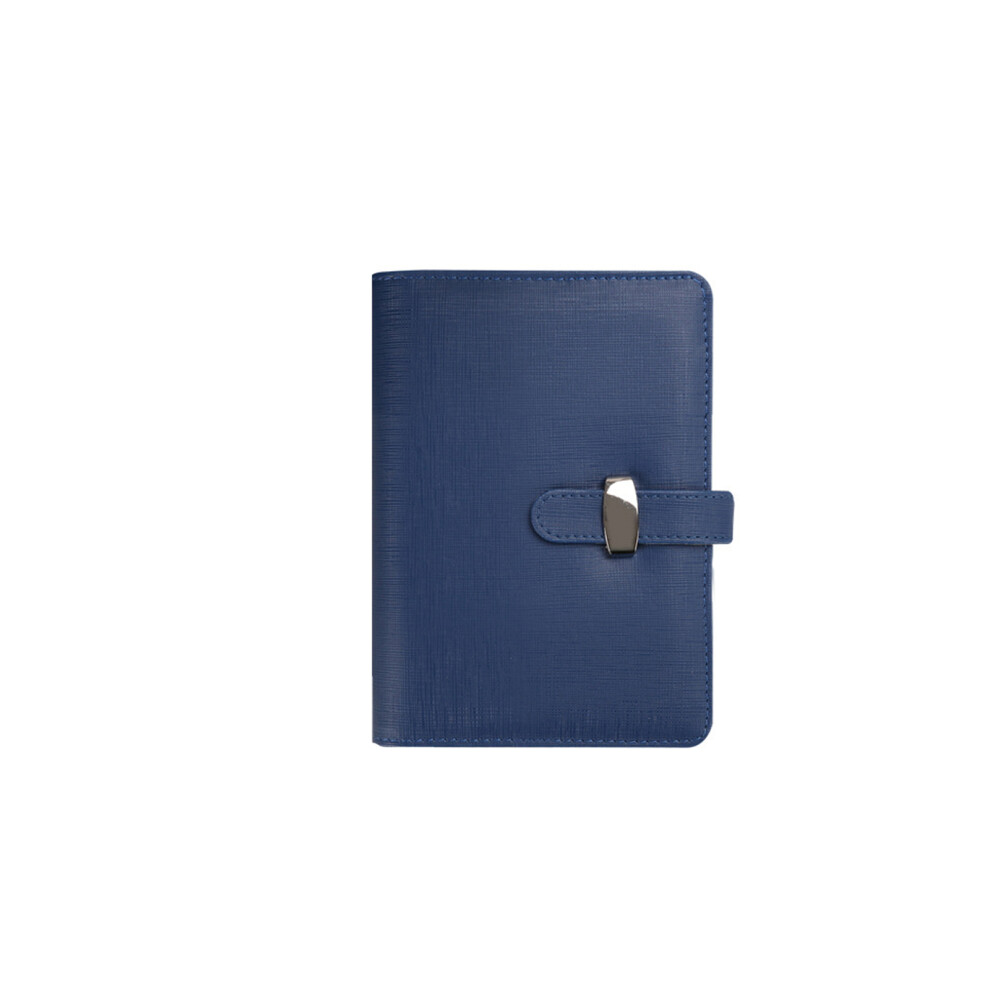 Leather Journal Refillable Hardcover Notebook 160 Pages- A6 Blue 7751000489229