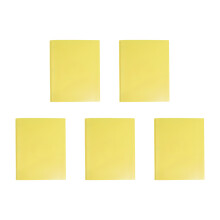5Pcs Two Pocket Document Bag with Prongs Letter Size-Yellow