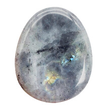 Natural Moonstone Worry Stone Healing Crystal Thumb Groove for Anxiety Relief Meditation Pocket Size