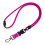 Lanière de cou de bureau polyvalente, Clip-couleur rose 1