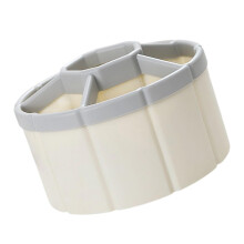 6 Girds Pen Holders Desk Organizer Large Capacity Pencil-White
