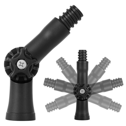2 Pcs Extension Pole Adapter with 270 Rotating Head, Universal Joint Angle Connector for Telescoping Pole
