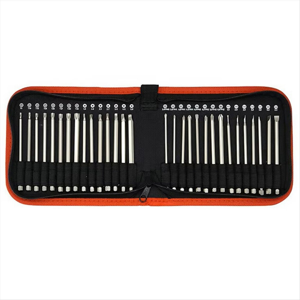 30Pcs Set 100Mm S2 Steel Magnetic Screwdriver Bits 1/4 Inch Hex Shank Power Tools Slotted Square Torx 4852840205338