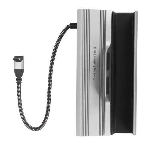 Σταθμός σύνδεσης 4K USB-C Hub, επέκταση 6 σε 1 με Gigabit Ethernet και γρήγορη φόρτιση 100W, 2