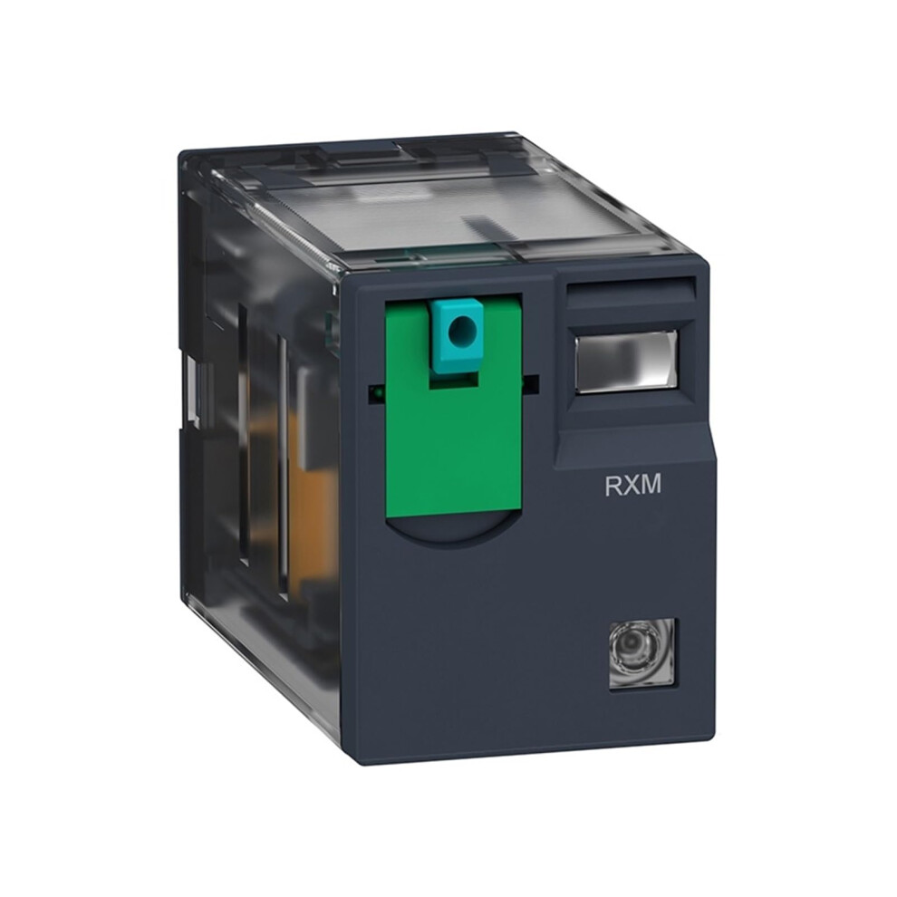 Relay Module Compatible With Schneider Rxm4cb2bd 4 Pole Plugin Intermediate Relay With Locking Test Button For Automation 9426802890419
