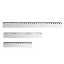 Règles de mesure en plastique-Règle ondulée 15 20 30