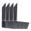 4 Pcs Book End Book Holders Decorative Bookends Book-Black 1