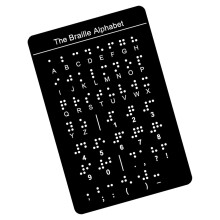 Braille Letterbord met verhoogde stippen 12x18,4 cm voor blinde