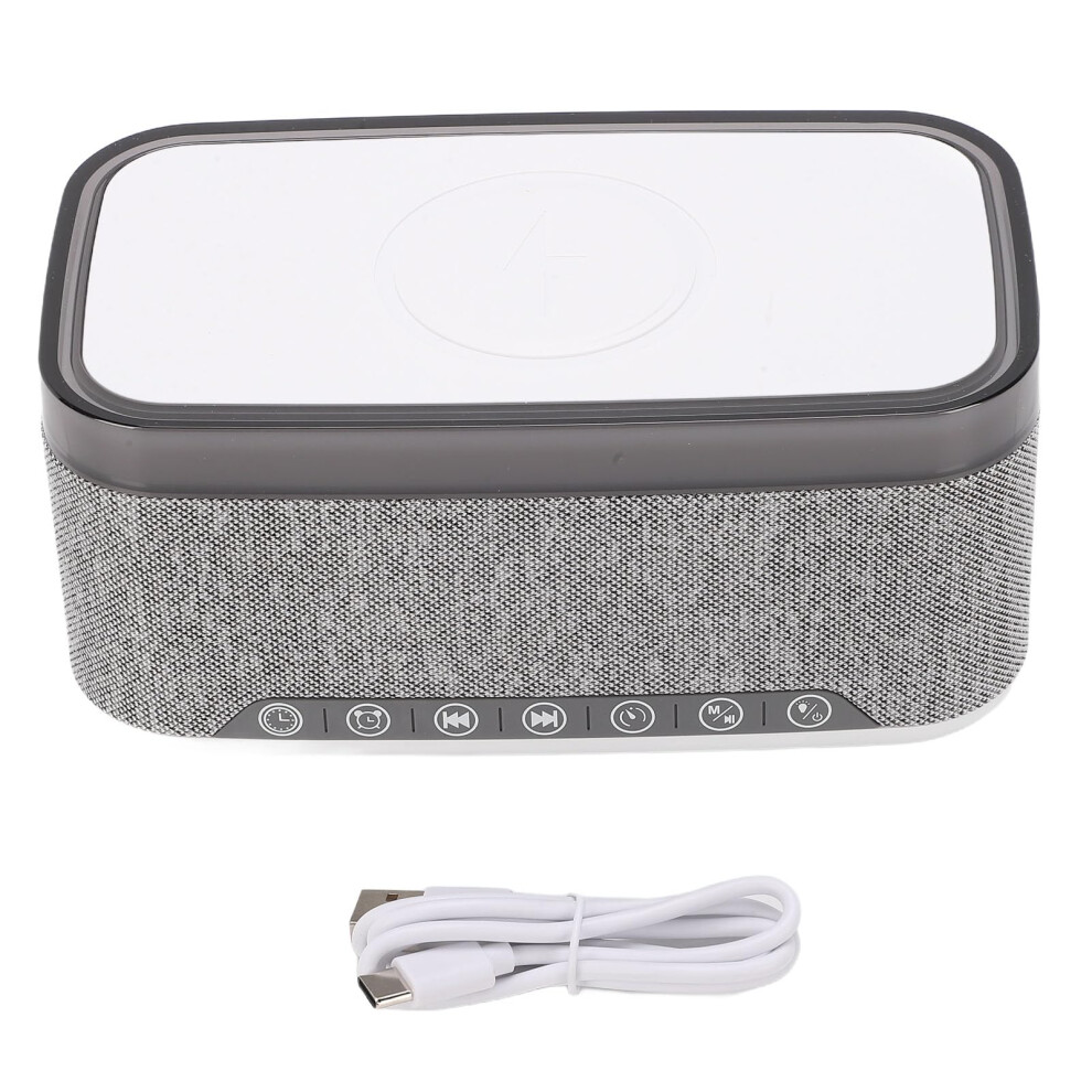 Wireless Bluetooth Speaker 5.3 With 15W Fast Wireless Charging Led Clock Night Alarm For Bedside Light 9001264057305