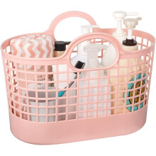 High-Quality PP Plastic Portable Large Basket, Non-Toxic Bpa-Free Three Compartments Waterproof And Sturdy Storage Solution For Kitchen Bathroom Laund