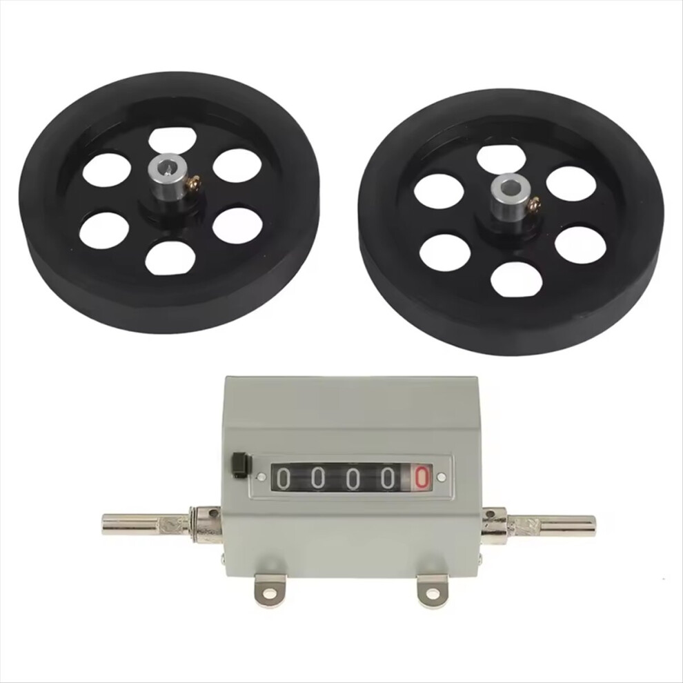 0-9999 Counter 5 Digit Counter Rolling Wheel 5 Digits 0-9999.9 Length Counter Speed 350Rpm Grey Reset Length Counter 4852840203112