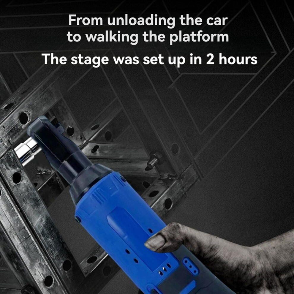 Multifunctional Electric Ratchet Wrench Ratchet Wrench Impact Screwdriver Power Tool Right Angle Wrench Eu Plug 4852840205567