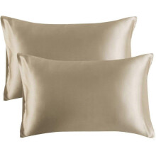 (As show, style438) Satin Pillowcase for Hair and Skin, 2-Pack - Standard Size Pillow Cases - Satin Pillow Covers with Envelope Closure