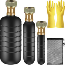 3-delige afvoerblaasset, afvoerblaas voor afvoerbuizen van 1 tot 6 inch, afvoerblaasontstopper voor badkamergootsteen